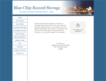 Tablet Screenshot of bluechiprecordstorage.com